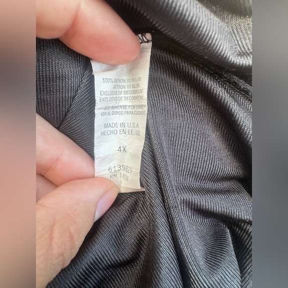 Elegant Black Skirt Slip with Lace Hem And Bow Size 4XL - Picture 6 of 6